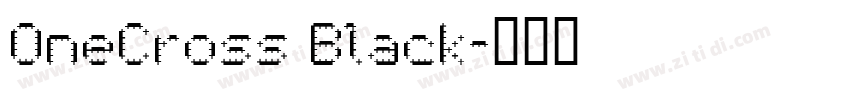 OneCross Black字体转换